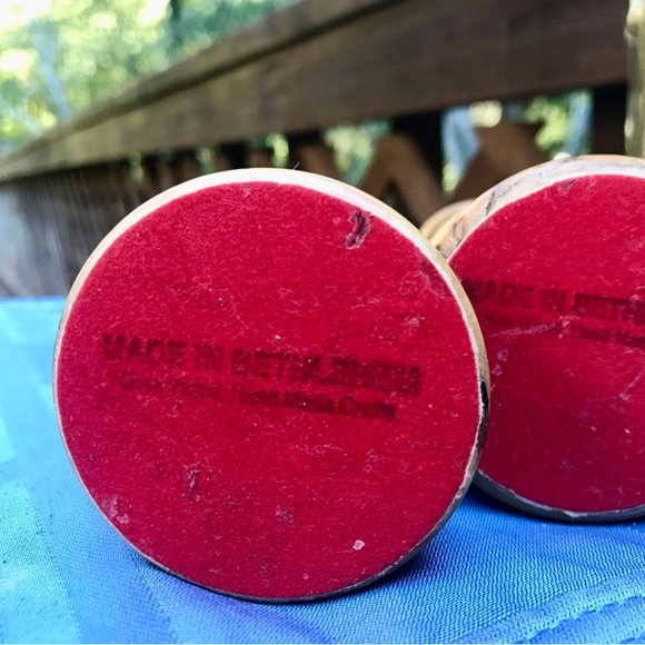 Olive Wood Hand Carved Candlesticks made in Bethlehem - Picture 4 of 6
